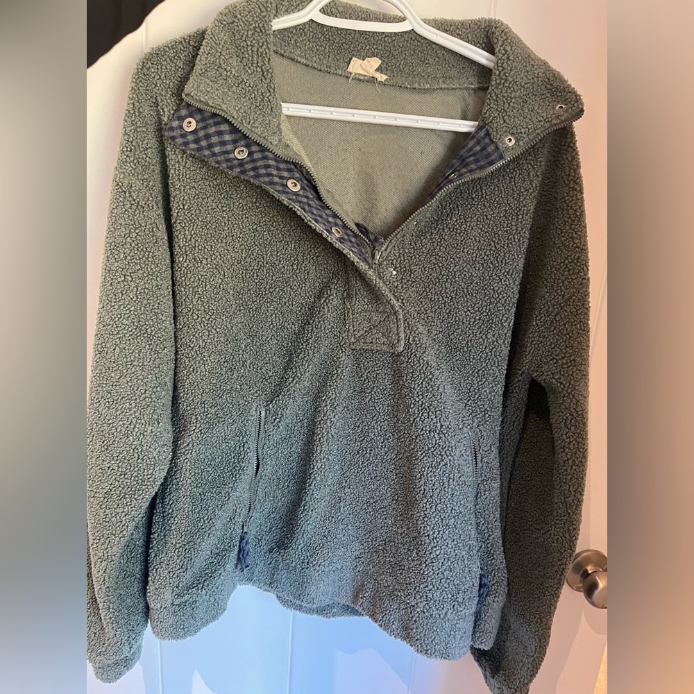 Hem & Thread Olive Fleece Hoodie